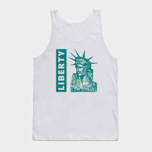 Statue of Liberty Green Tank Top